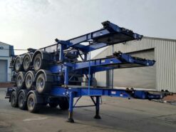montracon sliding skeletal trailer 3 axles 2011 170213