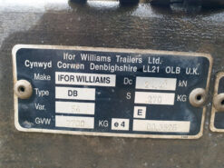 ifor williams plant trailer twin axle 2015 231107
