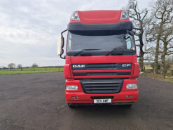 daf far cf85.460 v waggon & drag with crane and tri axle trailer rigid 6x2 manual 2011 250305